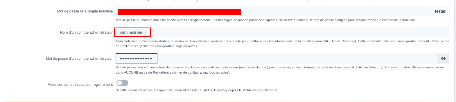 Intégration AD