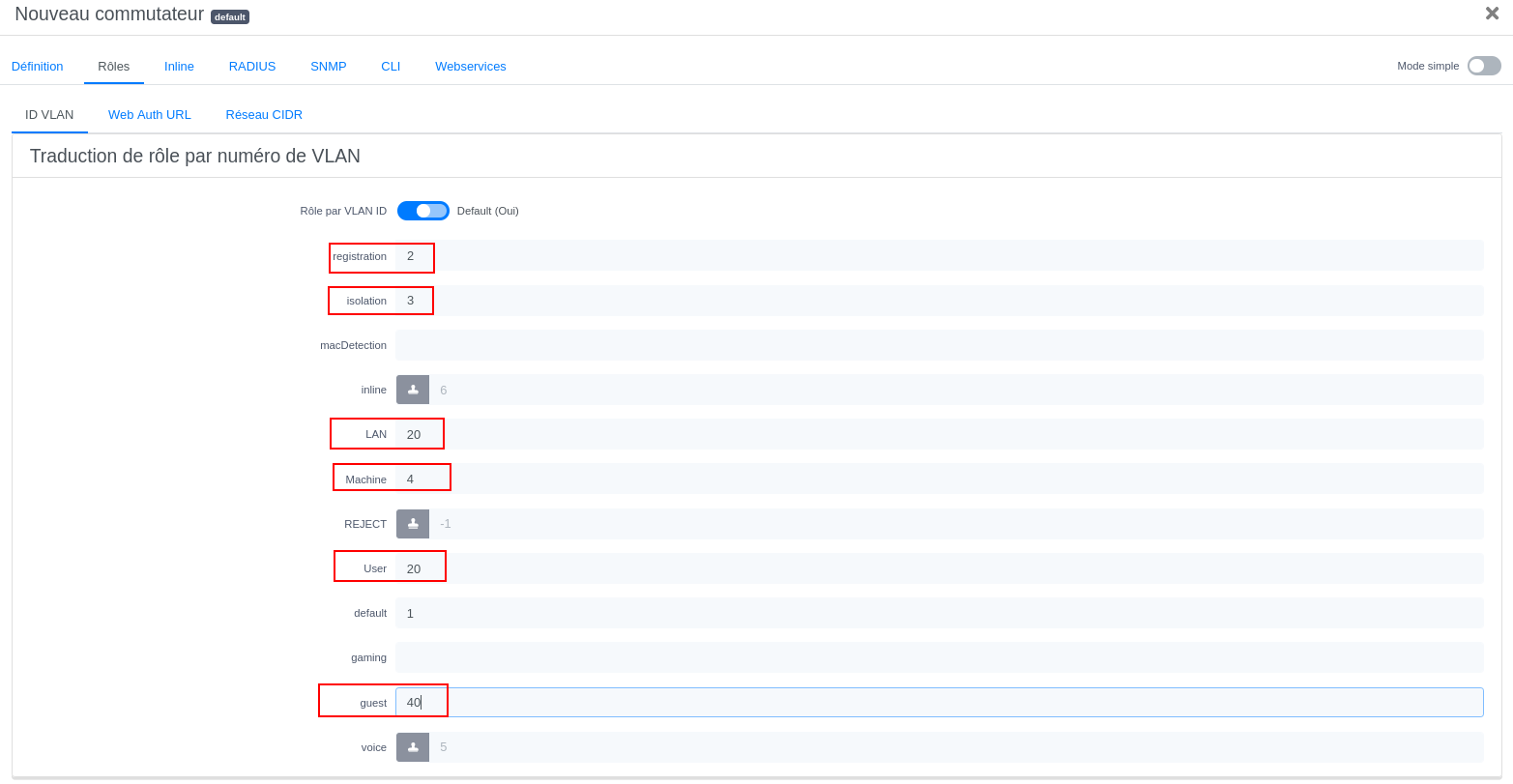Configuration PacketFence AP Unifi