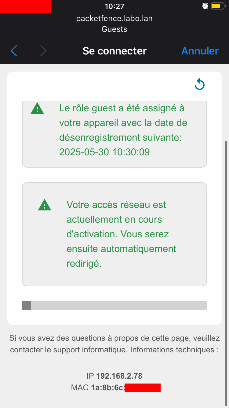 Configuration default profile