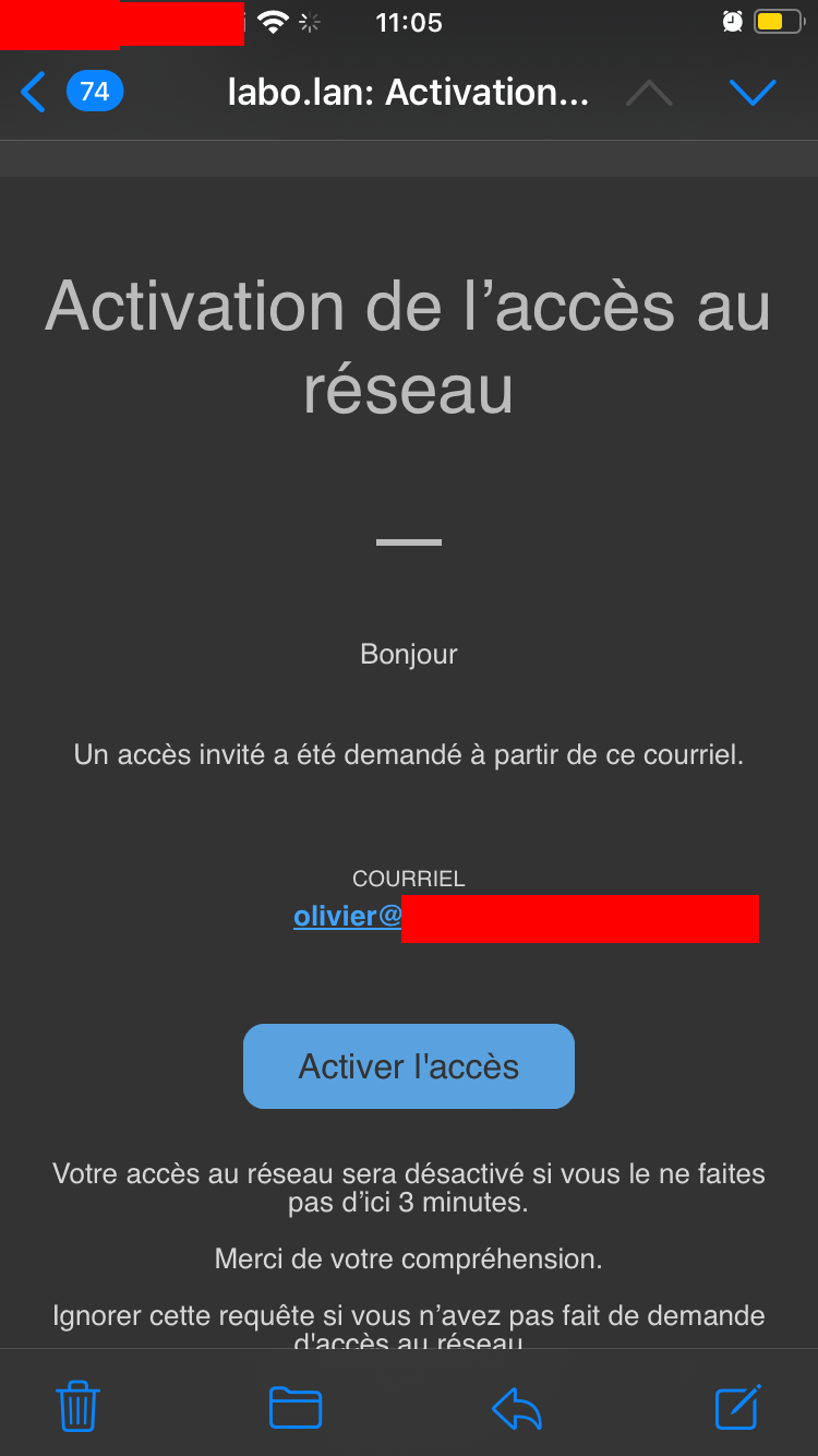 Configuration default profile