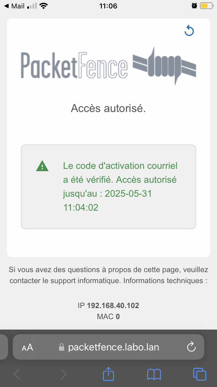 Configuration default profile