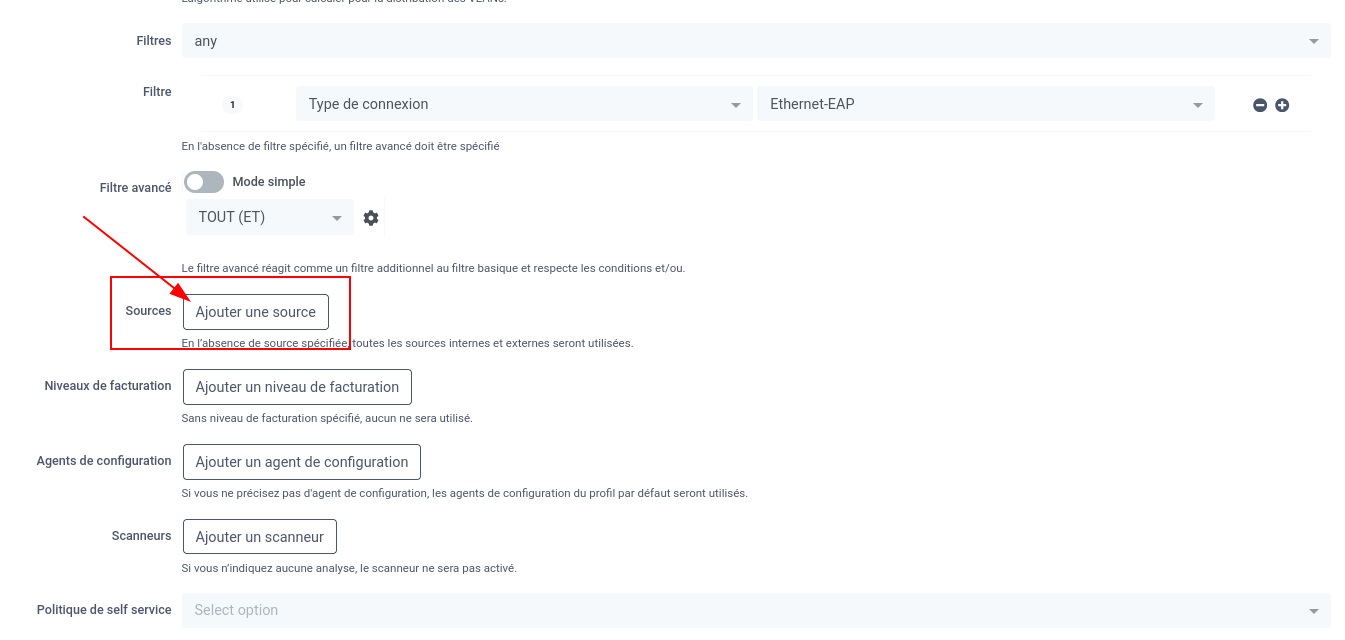 Profil de connxion