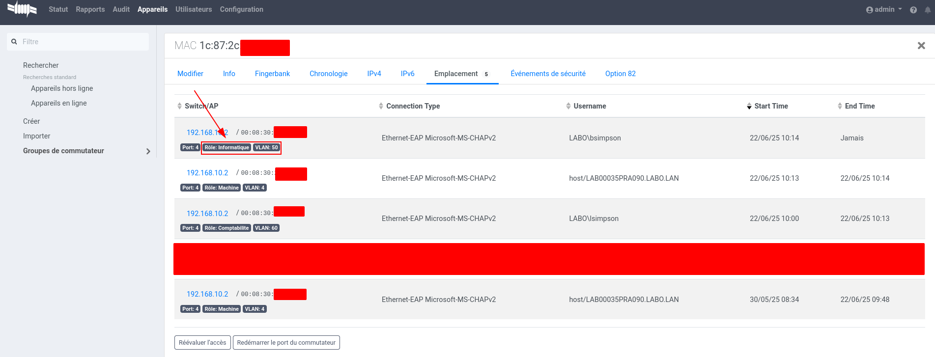 Attribution VLAN
