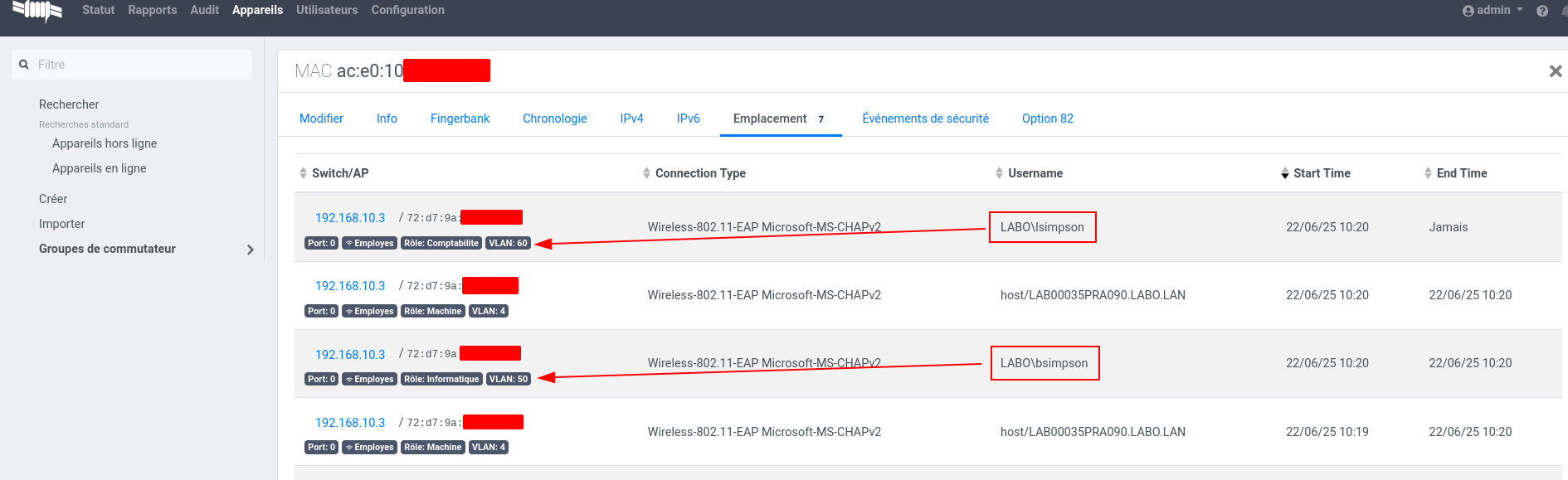 Attribution VLAN