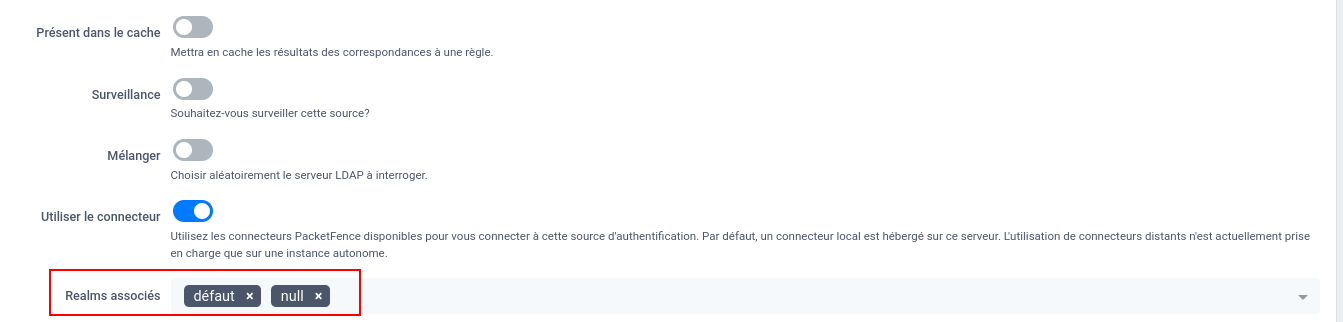Source d'authentification AD
