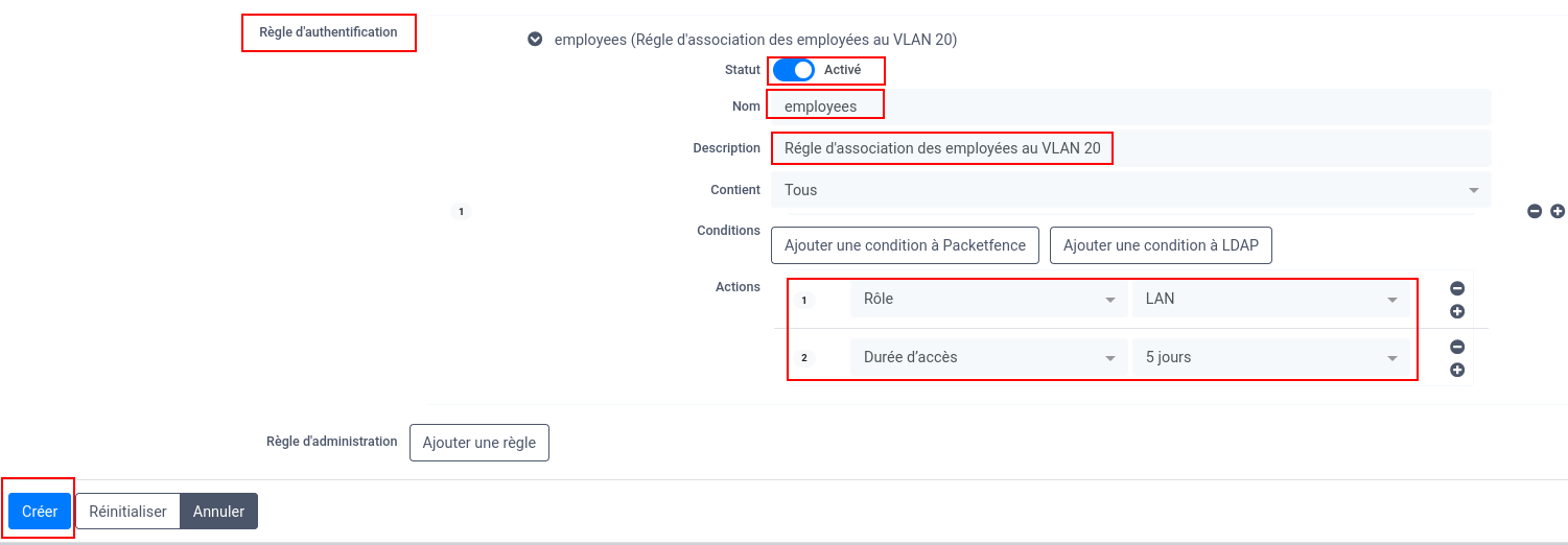 Source d'authentification AD